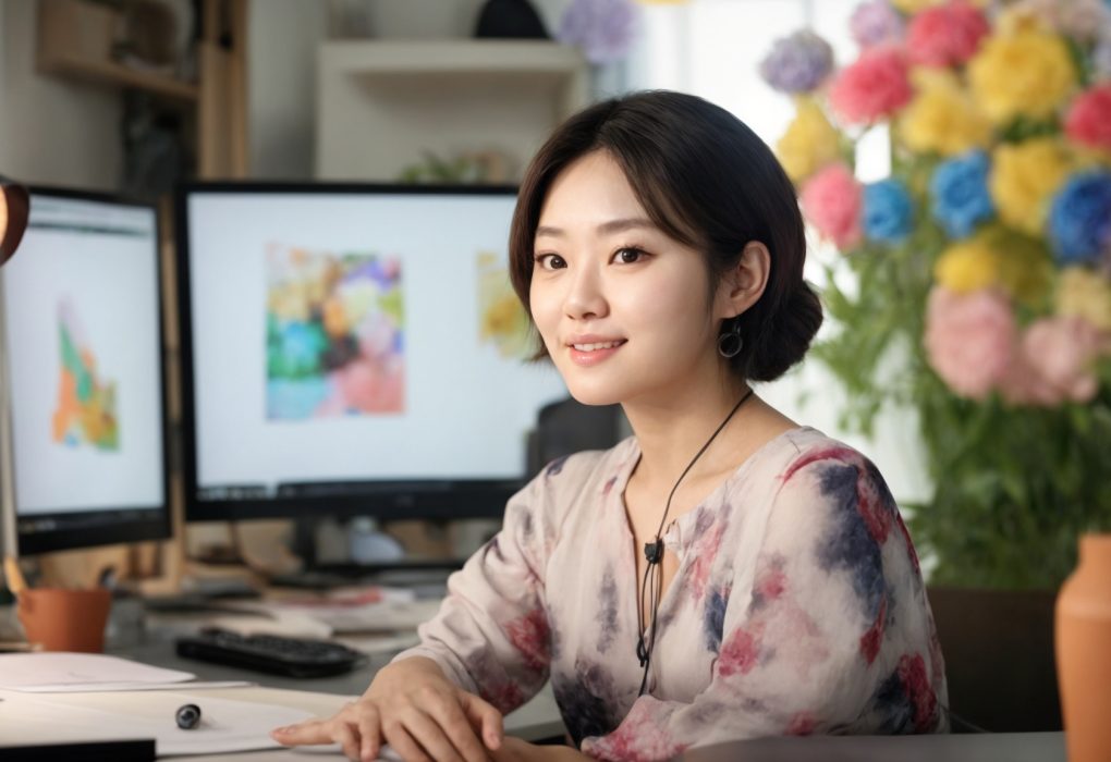 Person watching viral KBS World variety show content on a computer screen